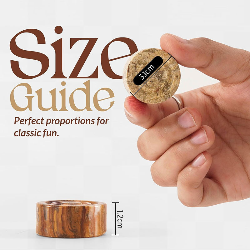 Checkers Figures - Red & Coral