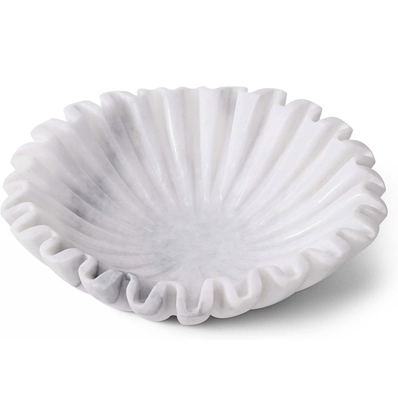 Ruffle Fruit Bowl (White)