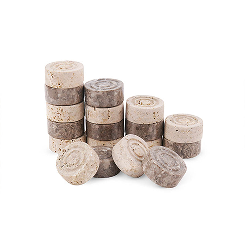 Checkers Figures - Oceanic and Travertine