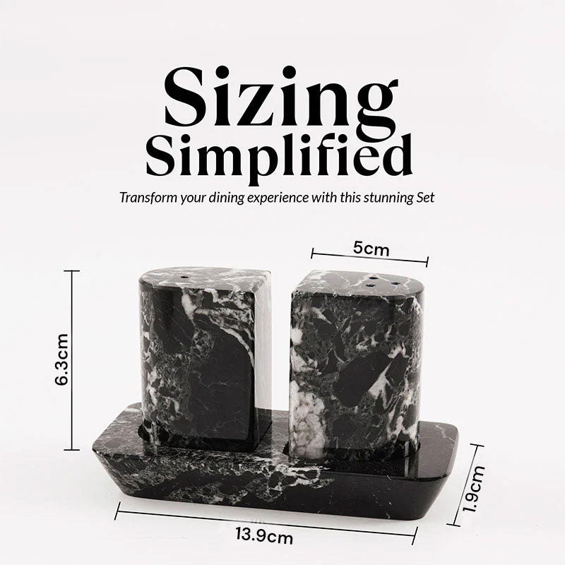 Salt and Pepper with tray