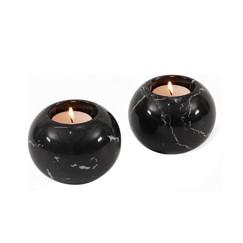 Tealight Candle Holder - Set of 2 (Black)