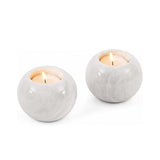 Tealight Candle Holder - Set of 2 (White)
