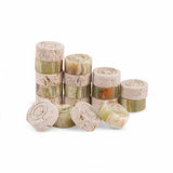 Checkers Figures - Green and Travertine