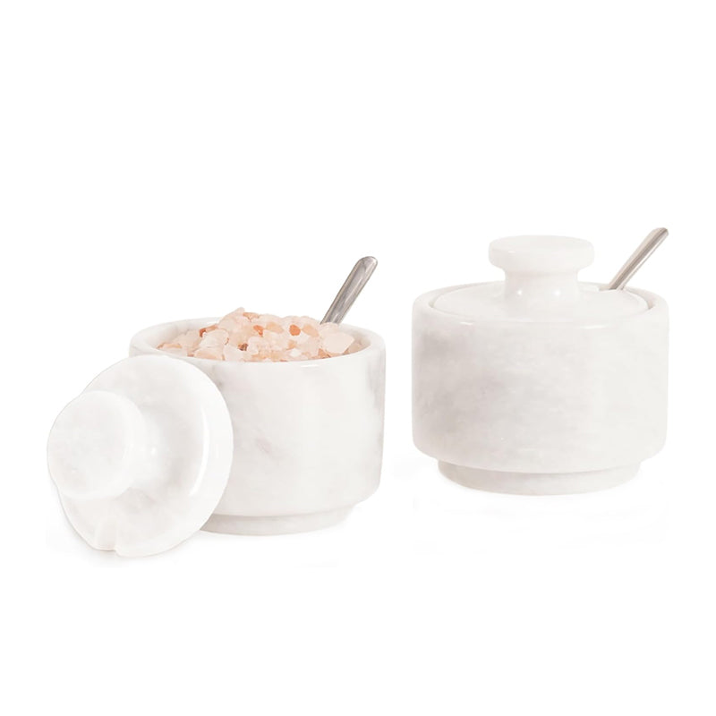 Salt Candy set of 2 with small spoons