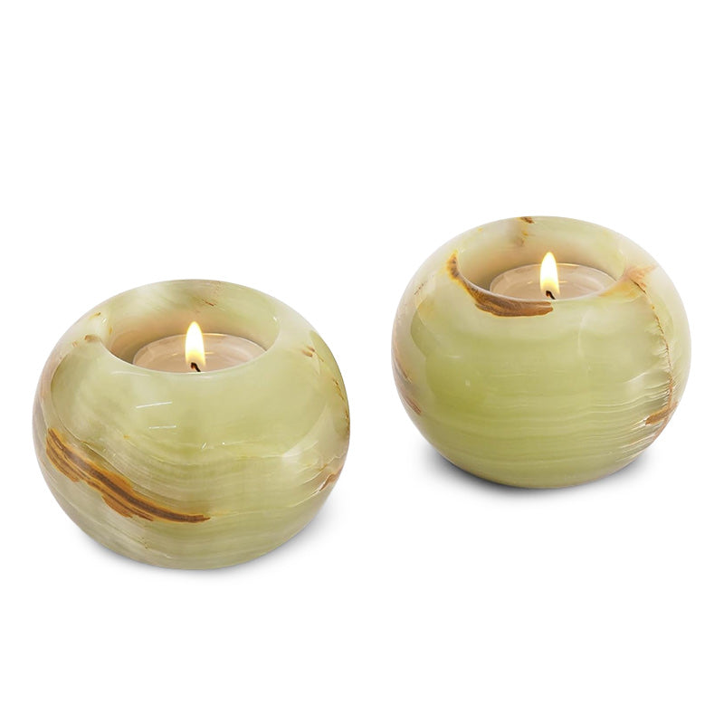 Tealight Candle Holder - Set of 2 (Green)