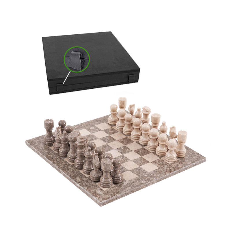 30cm Chess Set With Standard Storage Box - Oceanic and Verona