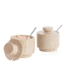Salt Candy set of 2 with small spoons