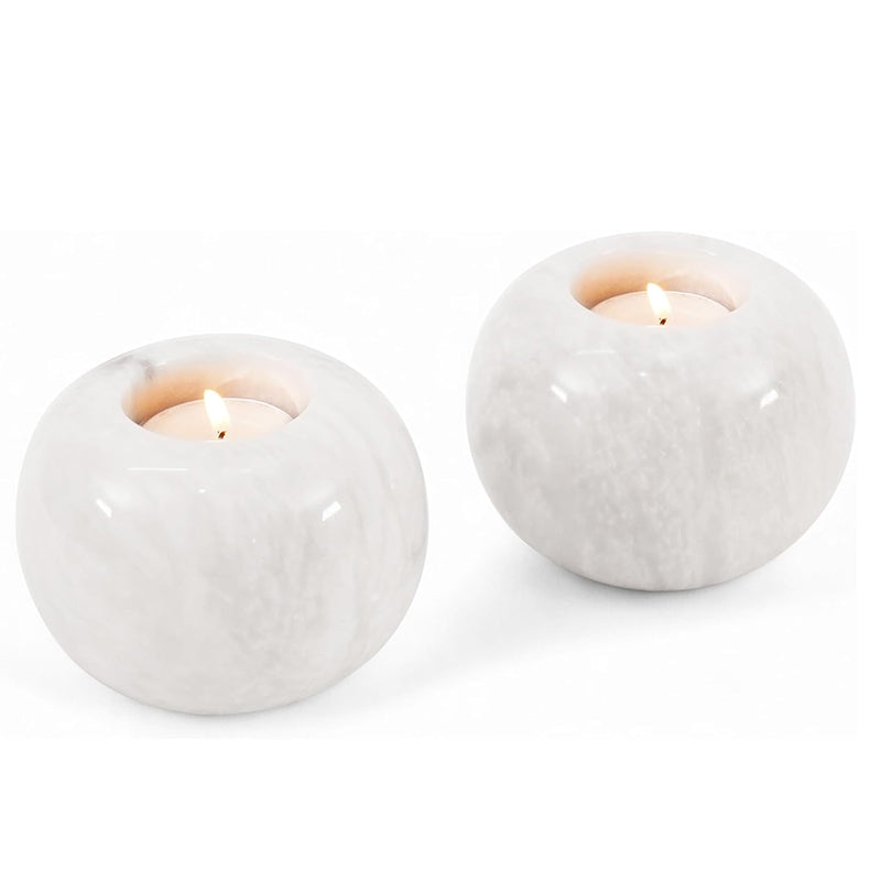 Tealight Candle Holder - Set of 2 (White)