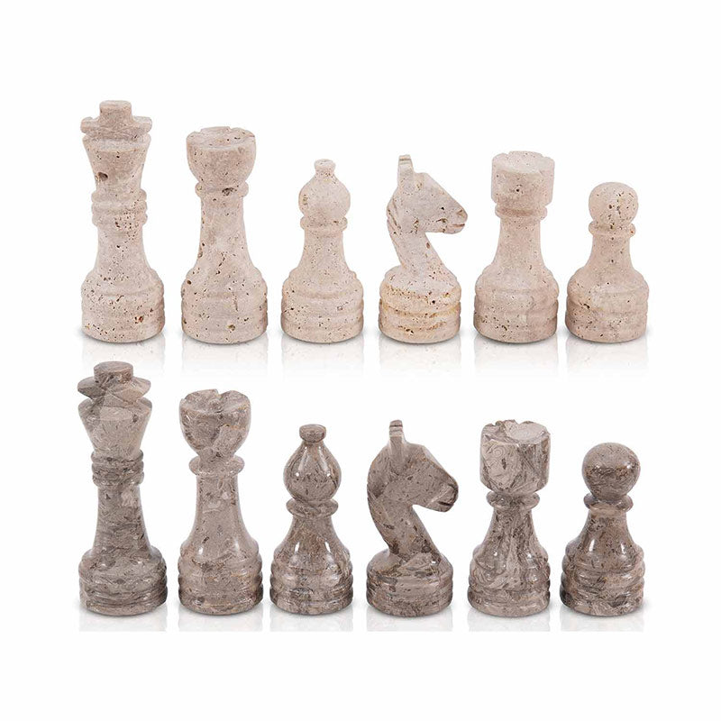 Chess Figures - Travertine & Oceanic