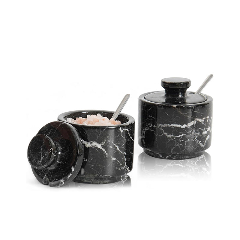 Salt Candy set of 2 with small spoons