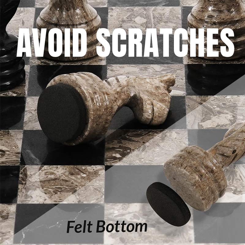 30cm Chess Set With Standard Storage Box - Oceanic & Black