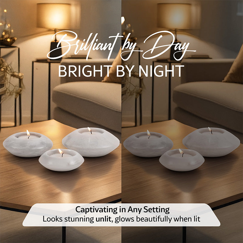 Contour Tealight Candle Holder - Set of 3