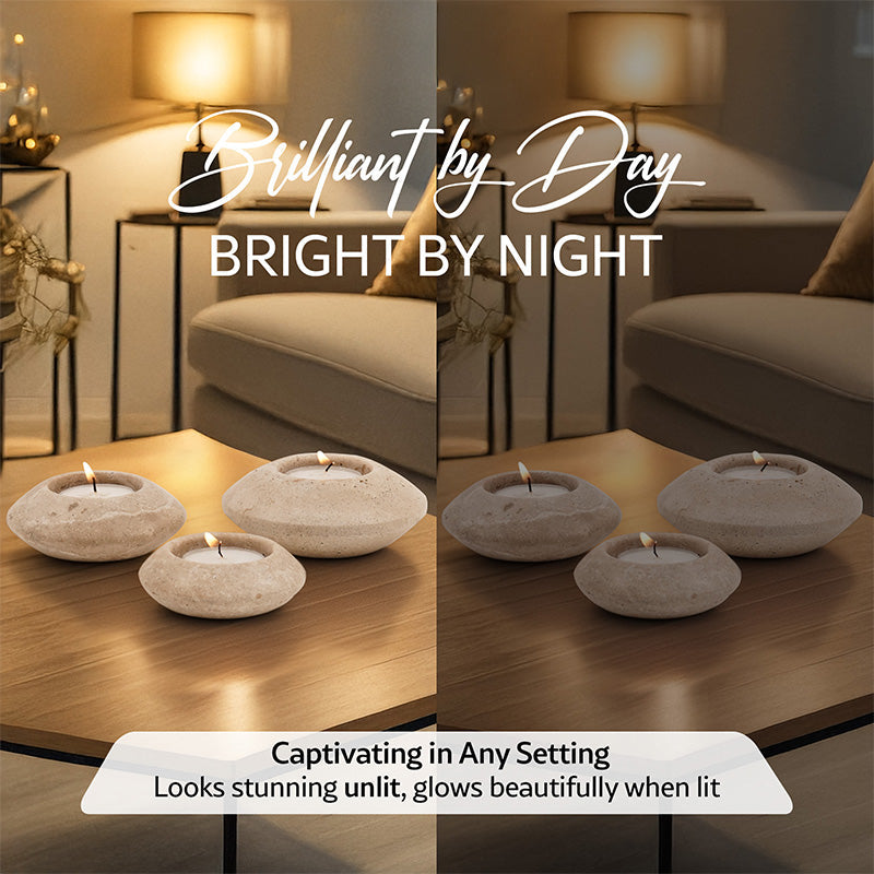 Contour Tealight Candle Holder - Set of 3