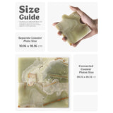 Puzzle Coaster Plates - Set of 4