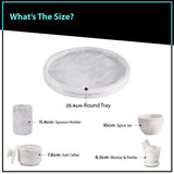 Round Tray with Accessories