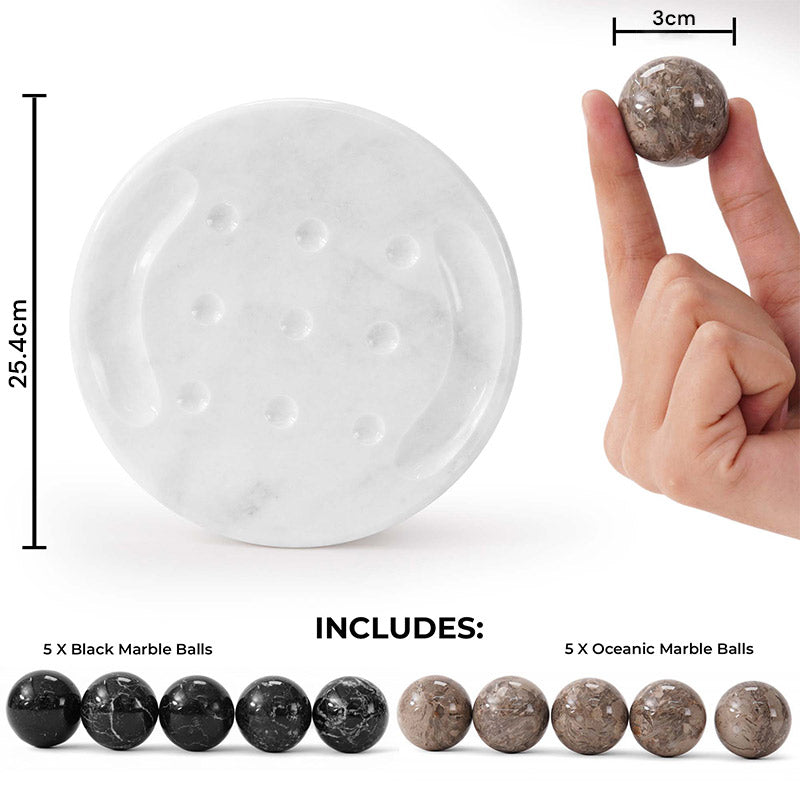 25cm Tic Tac Toe - Black & Oceanic