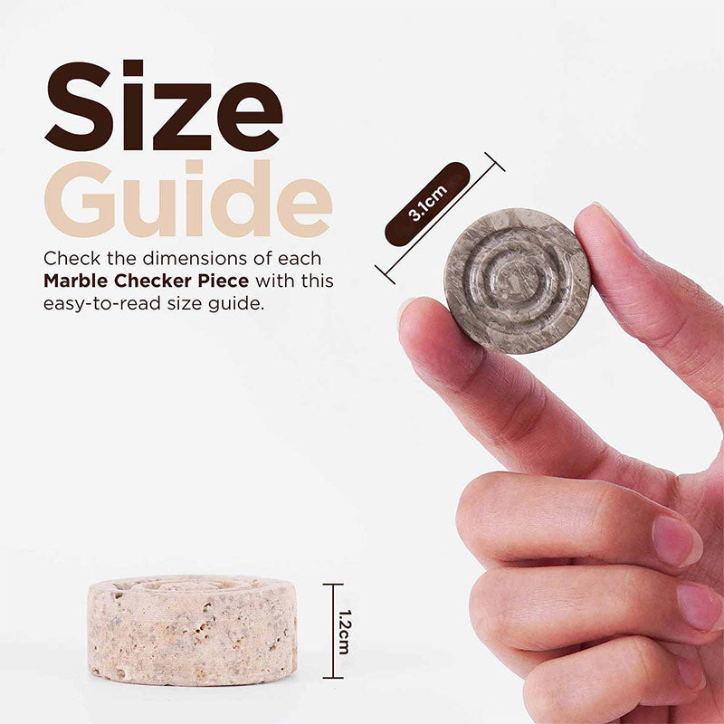 Checkers Figures - Oceanic and Travertine