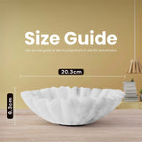 Ruffle Fruit Bowl (White)