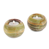 Tealight Candle Holder - Set of 2 (Green)