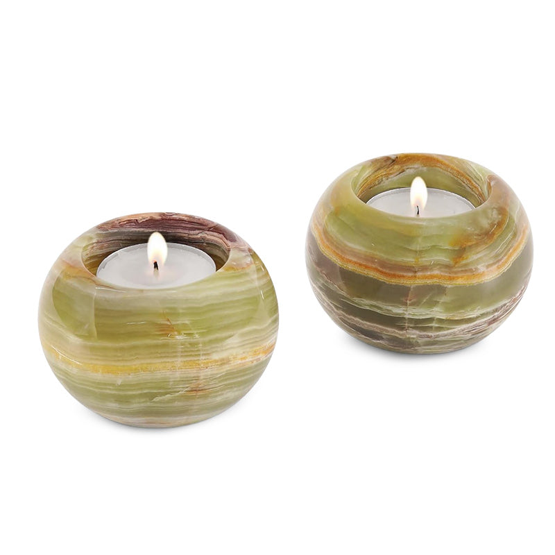 Tealight Candle Holder - Set of 2 (Green)