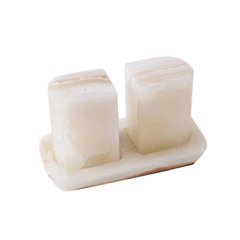 Salt and Pepper with tray