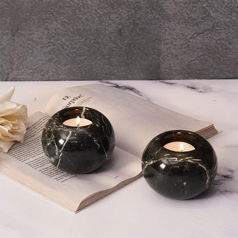 Tealight Candle Holder - Set of 2 (Black)