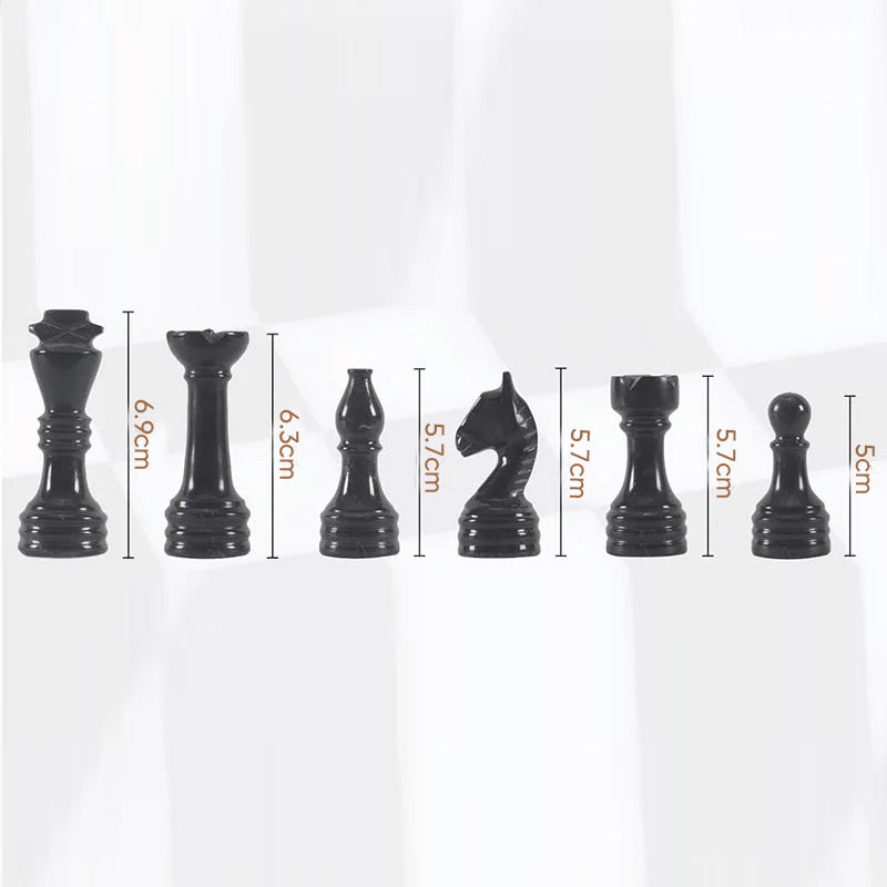 30cm Chess Set - Black & Golden