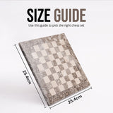 25cm Chess Set with Storage Box - Oceanic & Verona