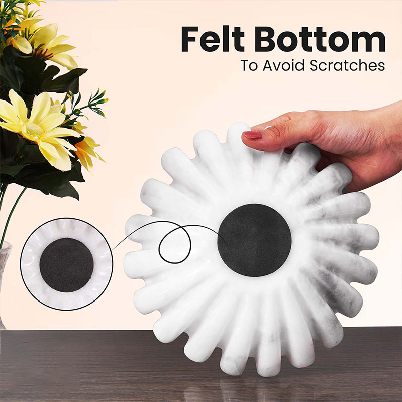 Ruffle Fruit Bowl (White)