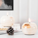 Tealight Candle Holder - Set of 2 (White Onyx)