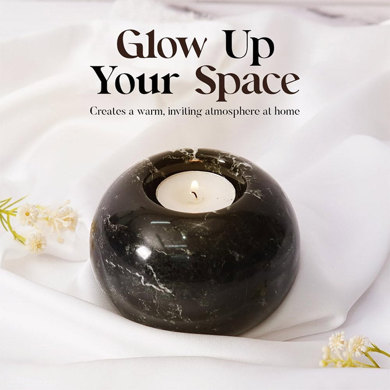 Tealight Candle Holder - Set of 2 (Black)