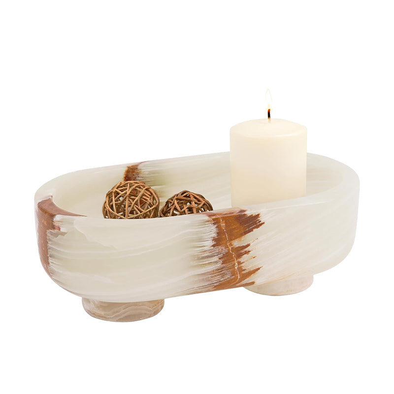 Oval Bowl With Stand