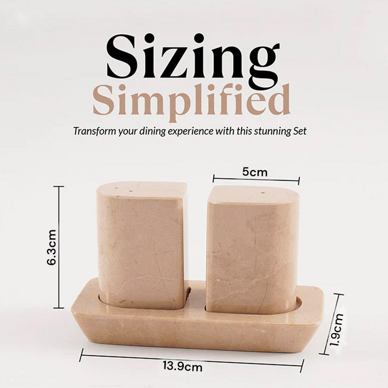 Salt and Pepper with tray