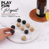 25cm Tic Tac Toe - Black & Coral