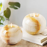 Tealight Candle Holder - Set of 2 (White Onyx)