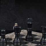 30cm Chess Set With Standard Storage Box - Oceanic & Black