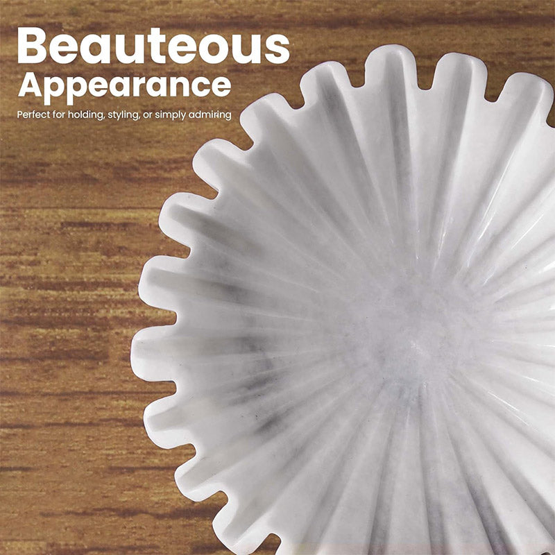 Ruffle Fruit Bowl (White)