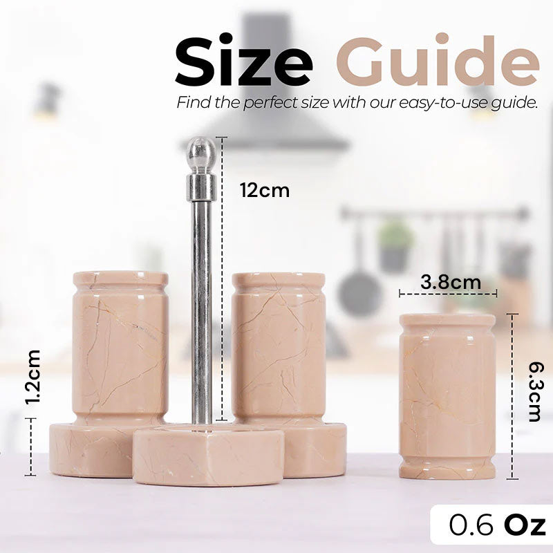 Salt and Pepper with tray