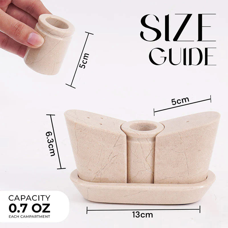 Salt and Pepper with Tray