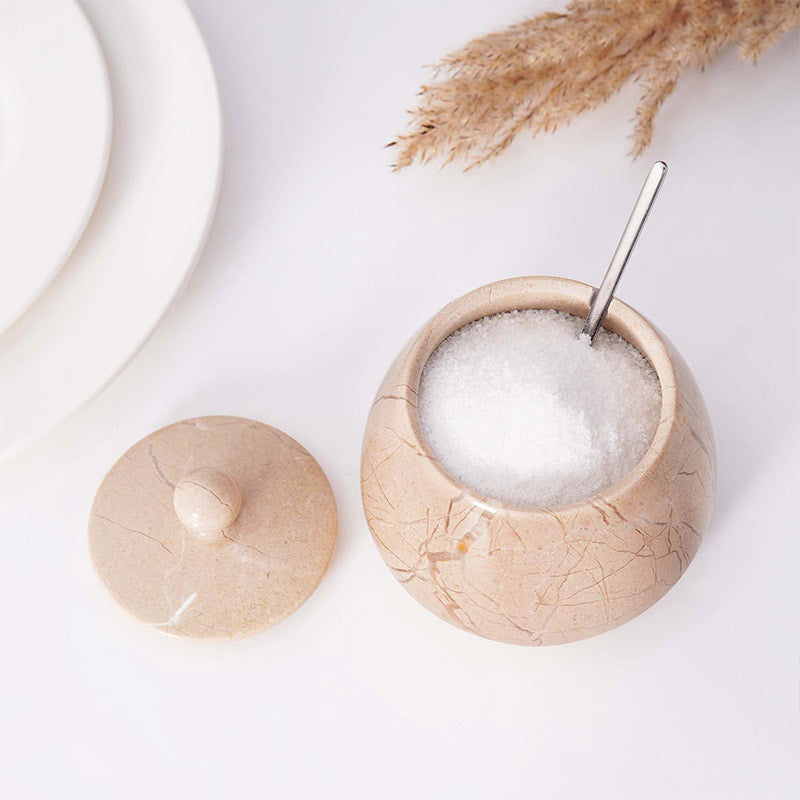 Salt Cellar with Spoon Bell Design Big