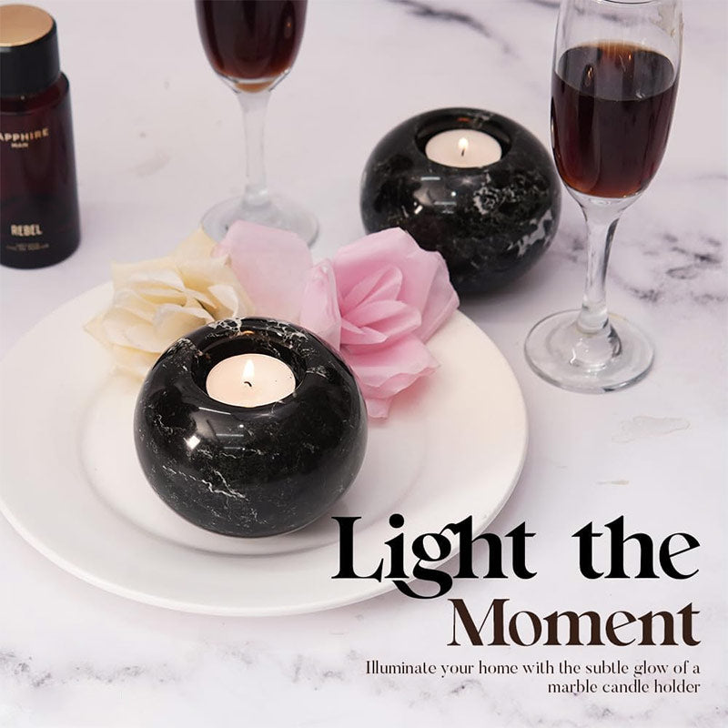 Tealight Candle Holder - Set of 2 (Black)