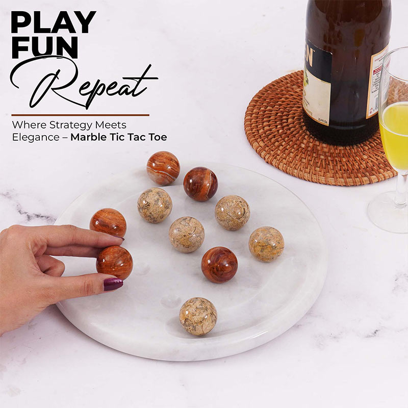 25cm Tic Tac Toe - Red & Coral