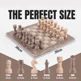 30cm Chess Set With Standard Storage Box - Oceanic and Verona