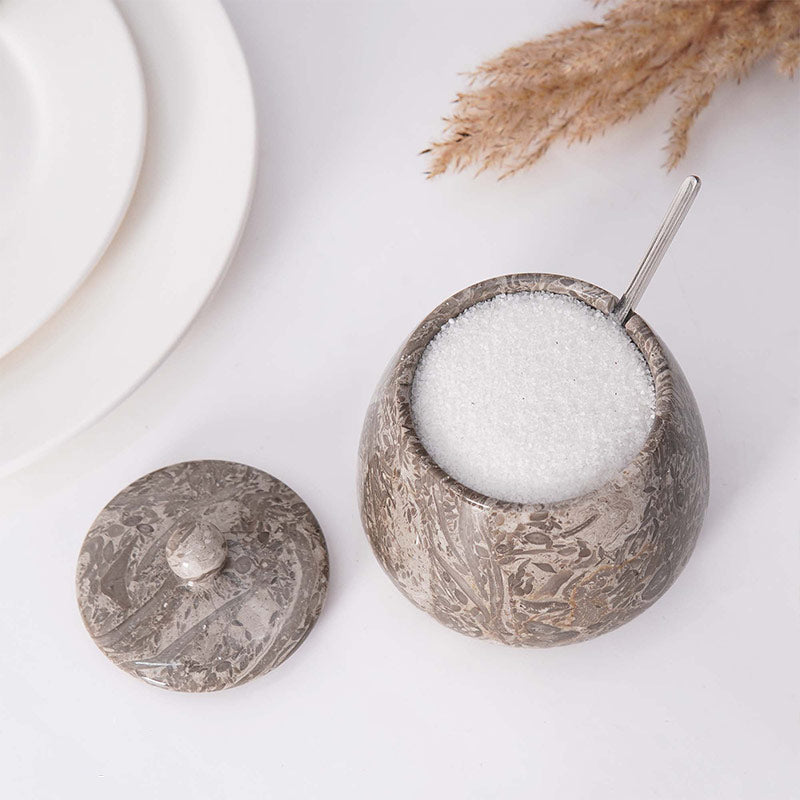 Salt Cellar with Spoon Bell Design Big