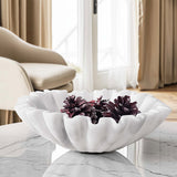 Ruffle Fruit Bowl (White)