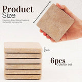Square Coasters - Set of 6