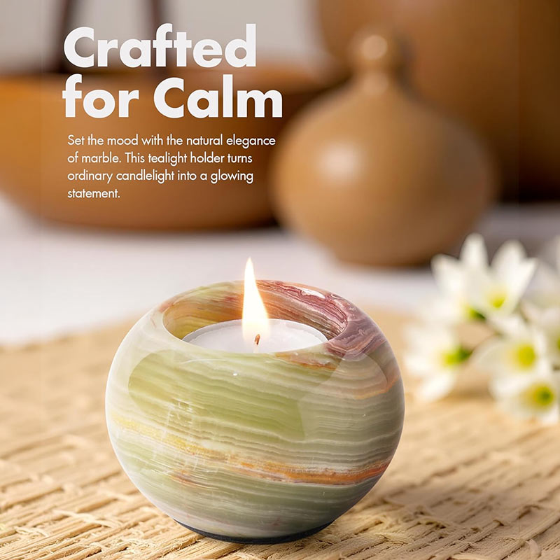 Tealight Candle Holder - Set of 2 (Green)