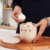 garlic storage, garlic container , garlic holder 
