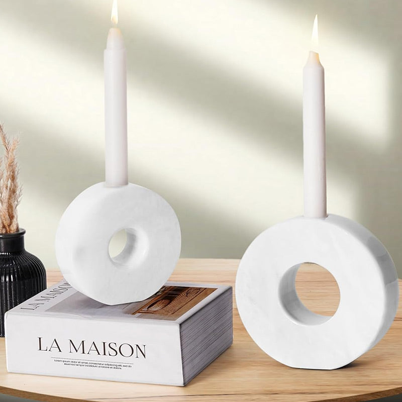 Doughnut Candle Holder Set of 2
