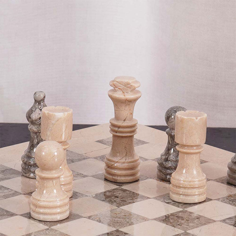 30cm Chess Set With Storage Box - Verona and Oceanic